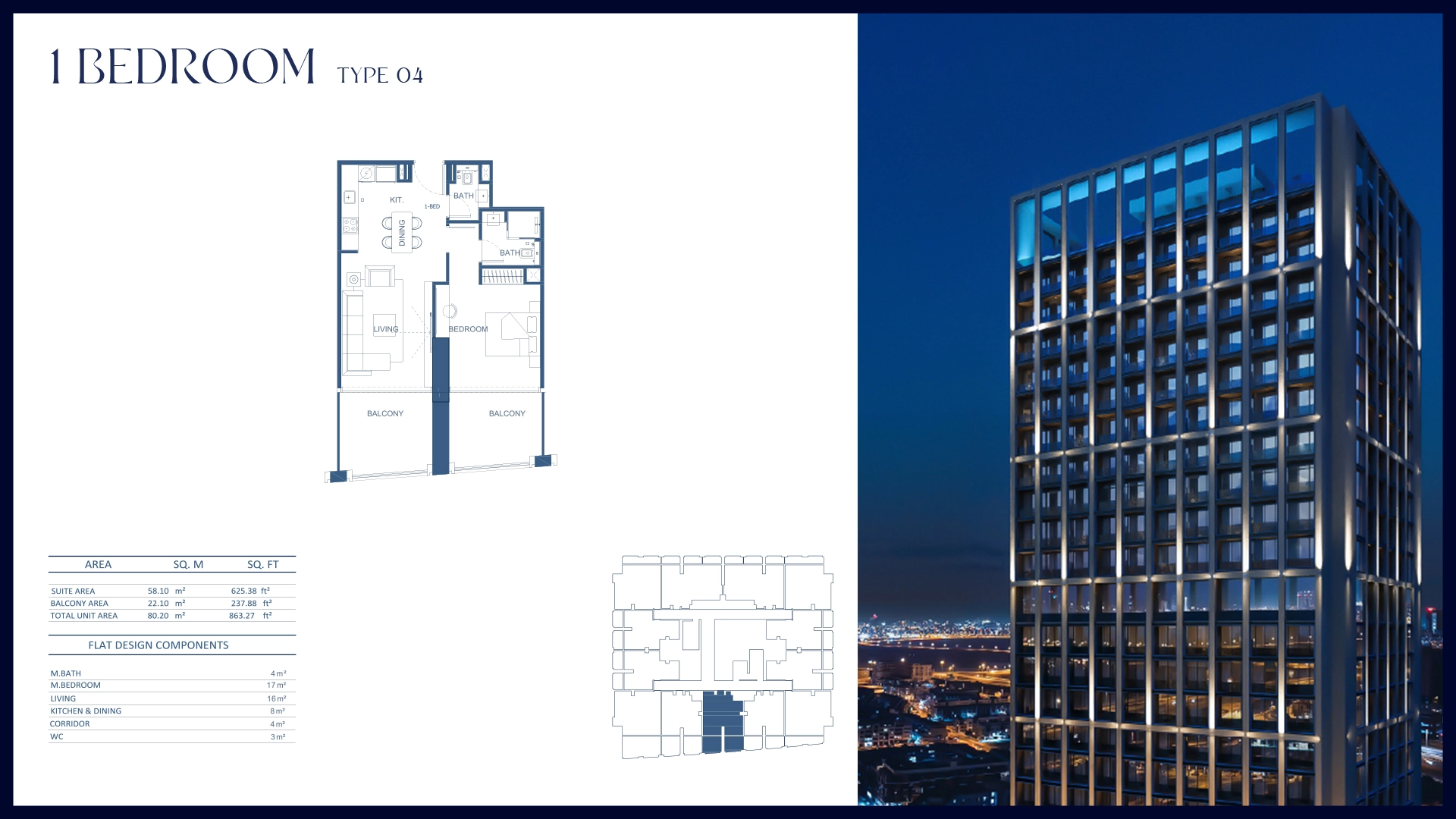1 BR - Type A